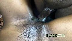 African teen housemaid gets fucked from behind and creampied in casting