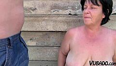 Granny gets it on with her father in law in a hardcore scene