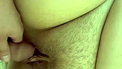 POV creampie with a fat MILF and her obedient husband