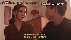 내 일본 계모 아유미 료가 졸업선물로 야한 거 줬어