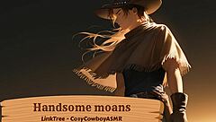 i'm handsome and moaning during solo orgasm with friend