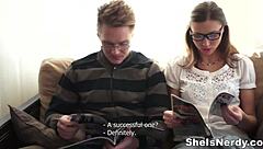 Nerdy Coed Fucked Hard