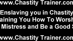 BDSM chastity experience with spanking and domination