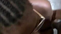 See through lingerie and rough sex with an African wife