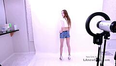 Long Legged Blonde Model Auditions For Modeling Job