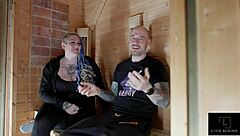 Livie Interviews Alec Hardy In Sauna