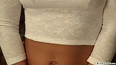 Bound blonde bent over for harsh whipping