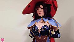 mysterious astrologist mona megistus predicts hot doggystyle sex filling her pussy