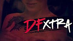 tatted blondie licks rapper's huge candy cock in interracial scene