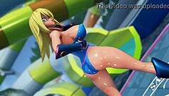 Dark magician girl from Yu-Gi-Oh in hentai action with big tits!