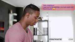 Anita Bellini, hot neighbor in privateblack video, enjoys hardcore sex with black partner