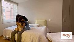 Scarlett and Chanel DISCOVER their new Tantaly sex doll and PLAY with it