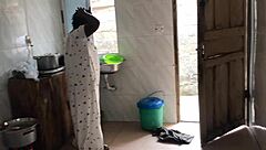 i have kitchen freestyle sex with the sexy house maid