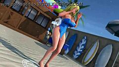 Dark magician girl from Yu-Gi-Oh in hentai action with big tits!