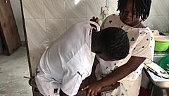 i have kitchen freestyle sex with the sexy house maid