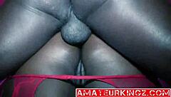 Hard anal pounding features rough assfucking with big black cock deepthroat