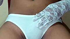 i'm a thai ladyboy in my erotic white bra and panties