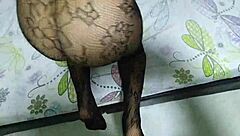 Fucking Wife's Pussy In Sexy Bodystocking From Her Lover