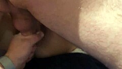 Close up and personal with a blonde MILF's big cock worship