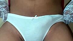 i'm a thai ladyboy in my erotic white bra and panties