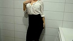 Stocking secretary seduces boss with a kinky anal encounter