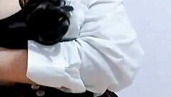 Her wet ass orgasm after school