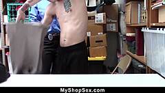 MILF cop investigates shoplifting and gets kinky with suspect