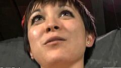 Watch her get tied up and sucked roughly? Her wet cunt begs for more!