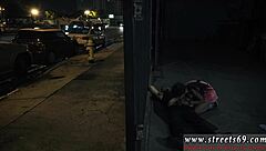 Teen Sucks Cock Outdoors In Bondage Domination