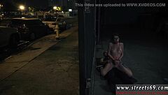 Teen Sucks Cock Outdoors In Bondage Domination