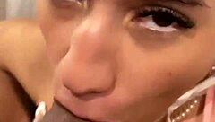 Cute 18-year-old receives golden shower after anal.