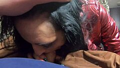 Hot milf wife enjoys cameltoe and deepthroat action