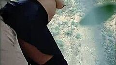 puta caliente recibe leche y nalgadas creampie al aire libre