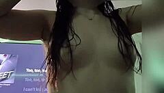 Daddy and girl in hot scene in backyard