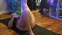 Is This Hot Milf's Morning Yoga Routine Hiding Something Seductive With Her Big Ass?