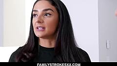 Alice coxxx tries on lingerie to seduce her stepdaddy