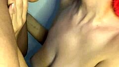 Big tits bouncing while being fucked in the ass in POV video