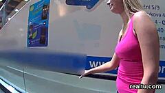 Czech cutie gets seduced and fucked in public POV