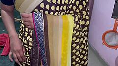 Desi Bhabhi In Saree Engages In Hot Dirty Sex With Hindi Audio Commentary