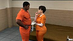 nerdy girl gets stuffed in prison