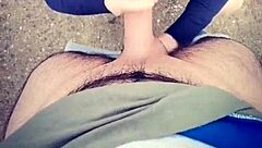 Does She Spit on His Big Cock or He Cum on Her Lips?