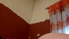 An amateur girl gives a rim job to a guy for his ex