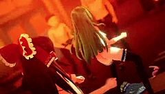 Wild group sex unfolds in the classroom with cellphone girl mmd