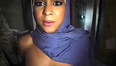 Arab Teen Dances Booty Drop Outside Base