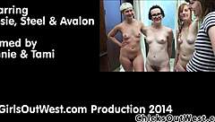 Are you watching these australian amateur lesbians in a threesome?