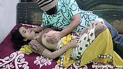 Desi wife gets doggystyle blowjob on anniversary.