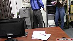 Black beauty gets punished with hard sex after stealing phones