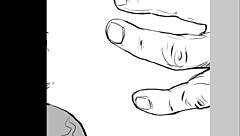 speed drawing captures ffm threesome emotions by artist kramer krameroff