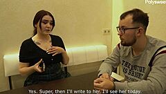 A wife allows her husband to have sex with a female friend in a BDSM scene