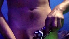 Crazy Latina Shaves and Masturbates!